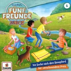 F&uuml;nf Freunde JUNIOR - Die Suche nach dem Rennpferd/Der verschwundene Preis,1 Audio-CD