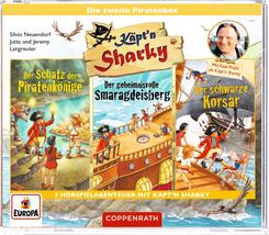 CD-H&ouml;rspiel: K&auml;pt'n Sharky - Die zweite Piratenbox (3 CDs)