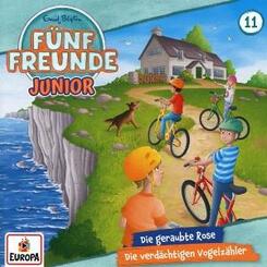 F&uuml;nf Freunde JUNIOR - Die geraubte Rose / Die verd&auml;chtigen Vogelz&auml;hler,1 Audio-CD
