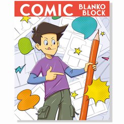 Comic Blanko Buch - kreiere dein eigenen Comic