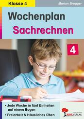 Wochenplan Sachrechnen / Klasse 4
