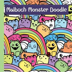 Monster Malbuch mit lustigen Doodle Motiven f&uuml;r Kinder ab 7 Jahren und Jugendliche - ideale Besch&auml;ftigung zur Konzentration und Entspannung