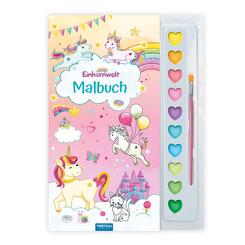 TR&Ouml;TSCH - Malbuch mit Tuschkasten Einhornwelt
