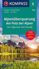 KOMPASS Wander-Tourenkarte Alpen&uuml;berquerung, Am Puls der Alpen 1:50.000