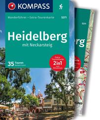 KOMPASS Wanderf&uuml;hrer Heidelberg mit Neckarsteig, 35 Touren mit Extra-Tourenkarte