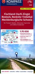 KOMPASS Fahrradkarte 3369 Fischland-Dar&szlig;-Zingst, Rostock, Recknitz-Trebeltal, Mecklenburgische Schweiz 1:70.000