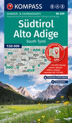 KOMPASS Wanderkarten-Set 699 Südtirol / Alto Adige / South Tyrol (4 Karten) 1:50.000