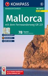 KOMPASS Wanderf&uuml;hrer Mallorca, 78 Touren mit Extra-Tourenkarte