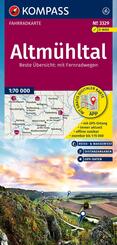 KOMPASS Fahrradkarte 3329 Altm&uuml;hltal 1:70.000