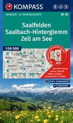 KOMPASS Wanderkarte 30 Saalfelden, Saalbach-Hinterglemm, Zell am See 1:50.000