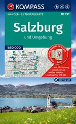 KOMPASS Wanderkarten-Set 291 Salzburg und Umgebung (2 Karten) 1:50.000