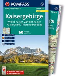 KOMPASS Wanderf&uuml;hrer Kaisergebirge, Wilder Kaiser, Zahmer Kaiser, Kaiserwinkl, Thiersee-Pendling,60 Touren mit Extra-Tourenkarte