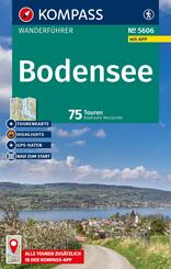 KOMPASS Wanderf&uuml;hrer Bodensee, 75 Touren mit Extra-Tourenkarte