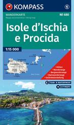 KOMPASS Wanderkarte 680 Isole d' Ischia e Procida 1:15.000