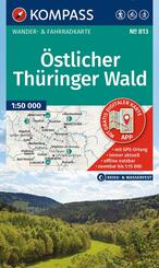 KOMPASS Wanderkarte 813 &Ouml;stlicher Th&uuml;ringer Wald 1:50.000