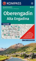 KOMPASS Wanderkarte 99 Oberengadin / Alta Engadina 1:40.000