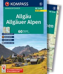 KOMPASS Wanderf&uuml;hrer Allg&auml;u, Allg&auml;uer Alpen, 60 Touren mit Extra-Tourenkarte