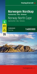 freytag & berndt Stra&szlig;enkarte Norwegen Nordkap, Hammerfest - Alta - Kirkenes 1:400.000