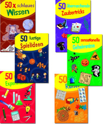 Experimente und Spielideen - Für Kinder ab 8 Jahren (6 Boxen mit je 50 Karten)