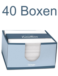 Zettelbox mit 500 Blatt - Großpackung (40 Boxen)