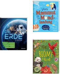 Sachbuch-Paket für Kinder: Natur, Erde und Weltgeschichte (3 Bücher)