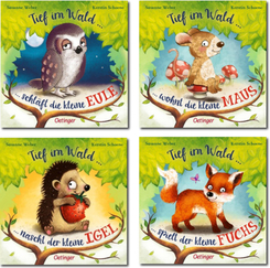 Kinderbuch-Paket ab 2 Jahren: Tief im Wald (4 Bücher)